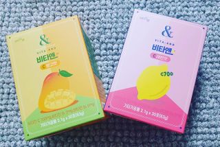 비타앤C 레몬맛, 망고맛 — 5점을 준 리뷰어가 2021년 7월 올린 사용 사진