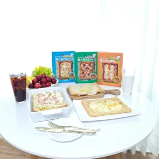 [푸딩팩토리] 페스츄리 피자 4종 택3_파이브 치즈/페퍼로니 비프칠리/고추베이컨 포테이토/허니고르곤졸라 — 5점을 준 리뷰어가 2022년 6월 올린 사용 사진