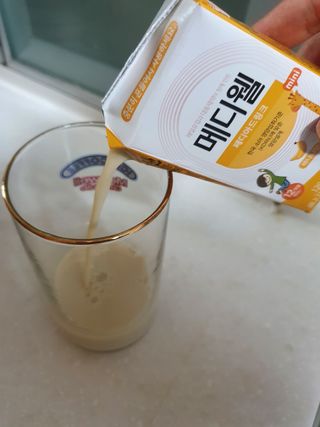 메디웰 페디아드링크 미니 바나나맛 — 5점을 준 리뷰어가 2022년 8월 올린 사용 사진