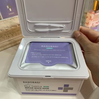 바노바기 코스메틱 바노바기 밀크씨슬 리페어 시카 폼 클렌저 플러스 120ml + 퀵 마스크 플러스 30매 — 4점을 준 리뷰어가 2023년 8월 올린 사용 사진