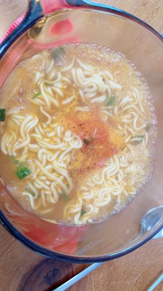 [풀무원] 자연은맛있다 정면, 백면, 홍면  세트 — 5점을 준 리뷰어가 2021년 4월 올린 사용 사진