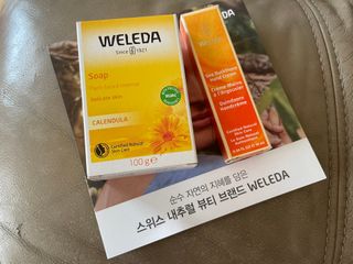 벨레다 카렌듈라 솝& 씨벅쏜 미니 핸드크림 세트 — 5점을 준 리뷰어가 2021년 8월 올린 사용 사진