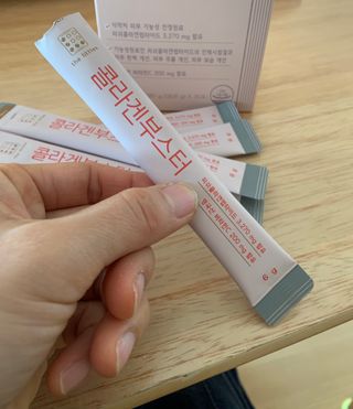 더리틀스 콜라겐부스터 — 5점을 준 리뷰어가 2022년 12월 올린 사용 사진