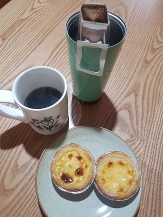 디앙뜨 포르투갈 에그타르트 오리지널 맛+패션후르츠 맛 중 택1 — 5점을 준 리뷰어가 2021년 8월 올린 사용 사진