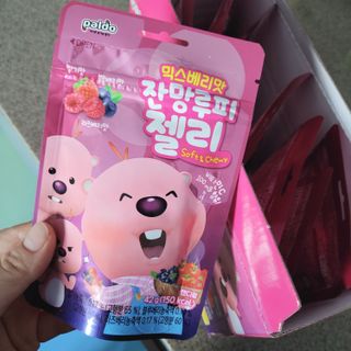 [팔도] 잔망루피젤리 믹스베리맛 42g 8개 — 5점을 준 리뷰어가 2022년 1월 올린 사용 사진