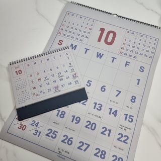 리훈 2023년 레트로 인테리어 벽달력 + 탁상달력 — 5점을 준 리뷰어가 2022년 10월 올린 사용 사진