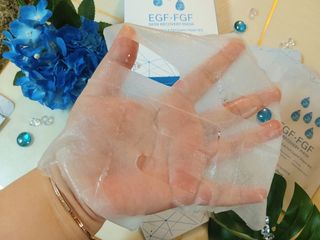 Dr.느루벗 느루벗 EGF FGF 스킨 리커버리 마스크 10장 — 5점을 준 리뷰어가 2021년 5월 올린 사용 사진