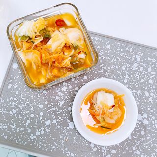 셰프애찬 단호박 백김치 1kg — 5점을 준 리뷰어가 2022년 10월 올린 사용 사진