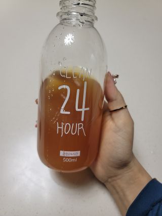 클린24시간 레드박스 1BOX(5포) + 전용보틀(500ml) — 5점을 준 리뷰어가 2024년 3월 올린 사용 사진