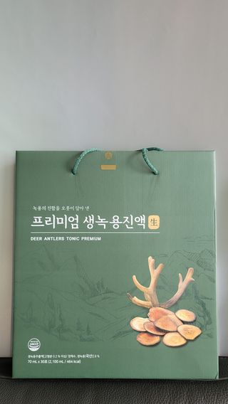 서울약사신협 약사신협_생녹용 진액_70ml x 30포 — 5점을 준 리뷰어가 2021년 7월 올린 사용 사진