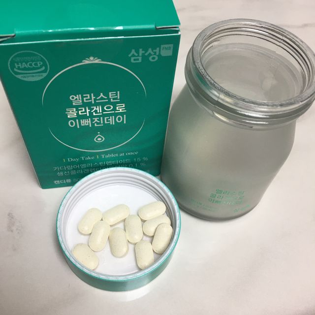 엘라스틴 콜라겐으로 이뻐진데이 500mg x 30정 리뷰 사진