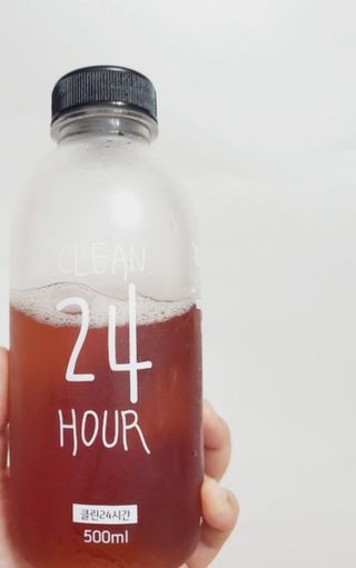 클린24시간 1BOX(5포) + 전용보틀(500ml) — 5점을 준 리뷰어가 2022년 10월 올린 사용 사진