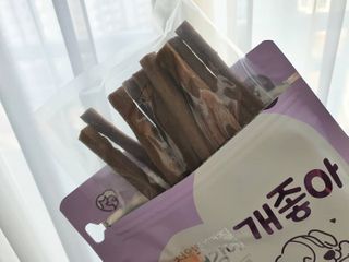 My Pet Care 천연단백질 치아건강에 개좋아 — 5점을 준 리뷰어가 2021년 1월 올린 사용 사진