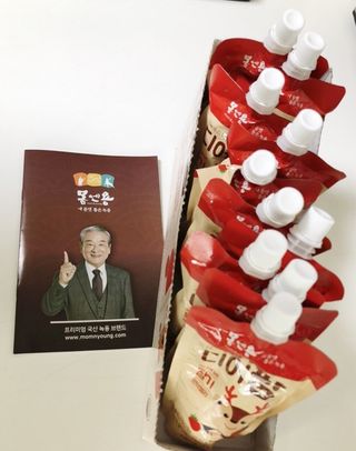[몸엔용] 우리 아이 건강간식, 달콤한 녹용곤약젤리 디어팡 4종 — 4.5점을 준 리뷰어가 2021년 11월 올린 사용 사진
