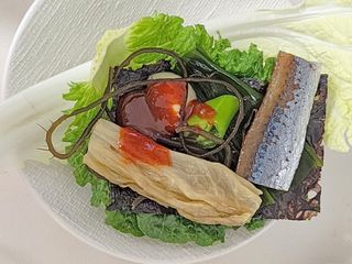 마라도푸드 포항 구룡포 햇 과메기 야채세트 마라도회식당 꽁치 — 5점을 준 리뷰어가 2023년 10월 올린 사용 사진