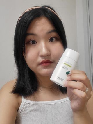 아이레시피 모이스트터치 스포츠 선밀크 50ml (SPF50+ PA+++) — 5점을 준 리뷰어가 2023년 6월 올린 사용 사진