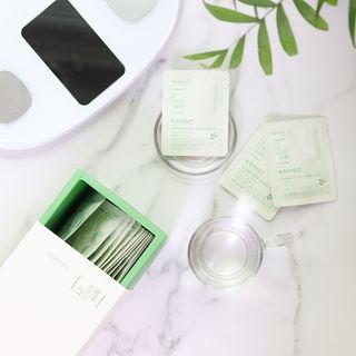 12월 15일 출시, 건강기능식품 브랜드 본리브 나 다운 시작 제품 3종 — 5점을 준 리뷰어가 2021년 1월 올린 사용 사진