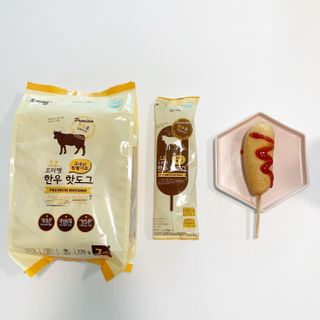 오마뎅 한우핫도그 — 5점을 준 리뷰어가 2021년 7월 올린 사용 사진