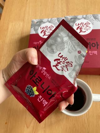 서울약사신협_내몸애생발란스아로니아_70ml x 30포 — 5점을 준 리뷰어가 2021년 6월 올린 사용 사진