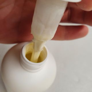 mom e 맘이 내추럴 베이비 케어 샴푸앤바스+로션 — 5점을 준 리뷰어가 2021년 1월 올린 사용 사진