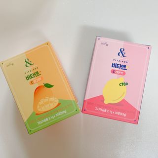 비타앤C 레몬맛, 망고맛 — 3점을 준 리뷰어가 2021년 4월 올린 사용 사진