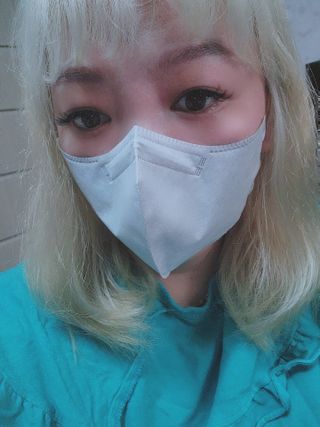 케이퓨리 귀편한 숨쉬기편한 새부리형 항균 구리마스크 대형 — 5점을 준 리뷰어가 2022년 11월 올린 사용 사진