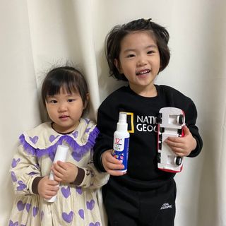 셀바이져 항균 스프레이 핸드워시 + 키즈세정제 SET — 5점을 준 리뷰어가 2021년 3월 올린 사용 사진
