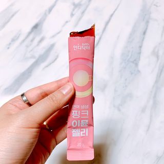 [인디닥터] 면역 생생 핑크 이뮨 젤리 — 5점을 준 리뷰어가 2022년 5월 올린 사용 사진