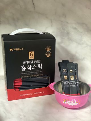 [푸름웰니스] 프리미엄 6년근 홍삼스틱 3mg x 100포 — 5점을 준 리뷰어가 2022년 4월 올린 사용 사진