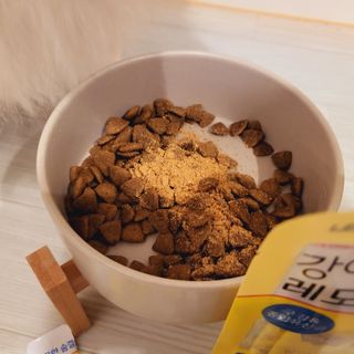 [레모나] 강아지 레모나 강아직 영양 간식 4종 택 1 — 5점을 준 리뷰어가 2024년 1월 올린 사용 사진