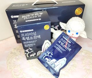 참앤들황토농원 국내산 흑염소를 정성스럽게 담은, 프리미엄 흑염소 진액 70ml x 30포 1박스 — 5점을 준 리뷰어가 2023년 1월 올린 사용 사진