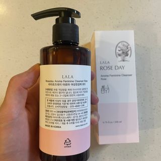 라라로즈데이 시즌2 여성청결제 200ml 아로마 페미민 클렌저, 독일더마인증 — 5점을 준 리뷰어가 2021년 9월 올린 사용 사진