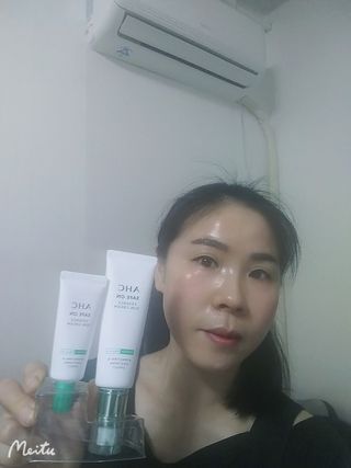 [AHC] 세이프온 에센스 선크림 올리브영 스페셜 증정 기획세트 — 5점을 준 리뷰어가 2022년 6월 올린 사용 사진