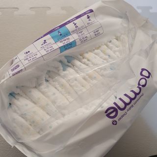 오브맘 밤 프리미엄 아기 기저귀 팬티형 밴드형 — 5점을 준 리뷰어가 2021년 1월 올린 사용 사진