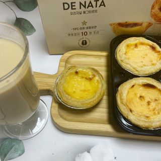 디앙뜨 포르투갈 에그타르트 오리지널 맛+패션후르츠+초콜릿타르트 맛 중 택1 — 5점을 준 리뷰어가 2021년 8월 올린 사용 사진