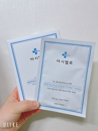 닥터마시멜로 닥터마스멜로 마블러스 아쿠아 클리닉 마스크 — 5점을 준 리뷰어가 2021년 3월 올린 사용 사진