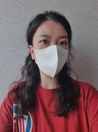 [에버그린] 2D 새부리형 KF80 중형 화이트 25매 — 5점을 준 리뷰어가 2021년 8월 올린 사용 사진