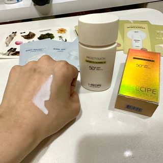아이레시피 모이스트터치 스포츠 선밀크 50ml (SPF50+ PA+++) — 5점을 준 리뷰어가 2023년 6월 올린 사용 사진