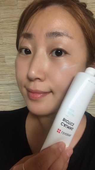 리더스코스메틱 리더스 카밍 바이오틱스 크림 마스크 — 5점을 준 리뷰어가 2021년 8월 올린 사용 사진
