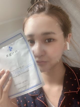 닥터마시멜로 닥터마스멜로 마블러스 아쿠아 클리닉 마스크 — 3점을 준 리뷰어가 2021년 3월 올린 사용 사진