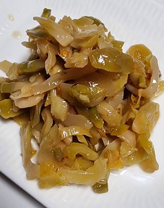 루시델리 야미하우스 홍콩 스파이시 프리미엄 짜사이 무침 500g — 5점을 준 리뷰어가 2024년 6월 올린 사용 사진