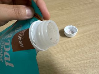 달달슬림쉐이크 구매평★달달슬림 맛있는 단백질 쉐이크 파우치 다이어트 식사대용 프로틴 파우더 보충제 — 5점을 준 리뷰어가 2025년 8월 올린 사용 사진
