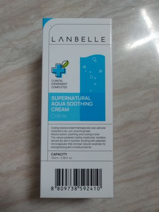 랑벨 수퍼내츄럴 아쿠아 수딩 크림 100ml — 5점을 준 리뷰어가 2022년 4월 올린 사용 사진
