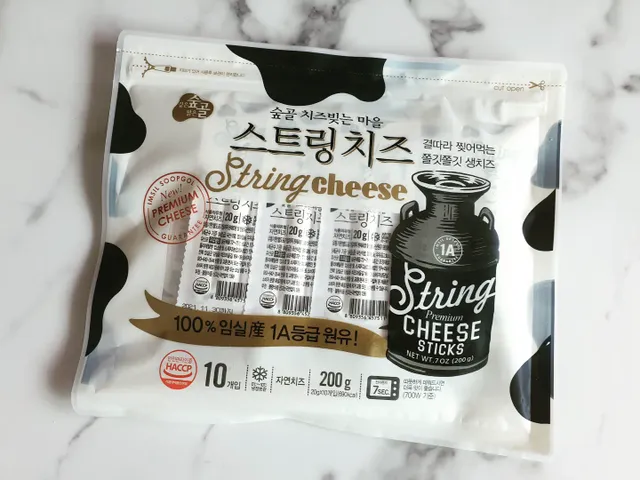 숲골 임실 치즈마을 스트링 치즈 200g 리뷰 사진