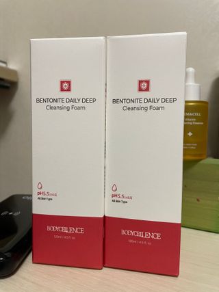바디셀런스 벤토나이트 데일리 약산성 딥클렌징폼 120ml — 4.5점을 준 리뷰어가 2021년 12월 올린 사용 사진