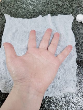 [올가드] 무방부제 대용량 코인티슈 500개입 + 휴대용케이스 1개 — 4.5점을 준 리뷰어가 2022년 11월 올린 사용 사진