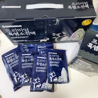 참앤들황토농원 국내산 흑염소를 정성스럽게 담은, 프리미엄 흑염소 진액 70ml x 30포 1박스 — 5점을 준 리뷰어가 2023년 1월 올린 사용 사진