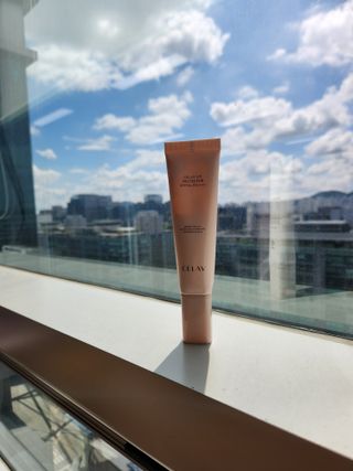 프리마인 선크림만 바꿨을 뿐인데 매일 물 2L챙겨먹고 기초케어 완벽하게 한 물빛피부 완성,셀라브UV프로텍터 — 5점을 준 리뷰어가 2023년 8월 올린 사용 사진
