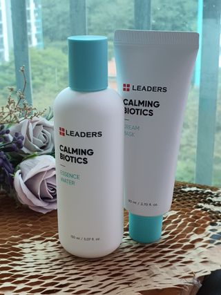 리더스코스메틱 리더스 카밍 바이오틱스 #1등 진정 기획세트 [에센스 워터150ml + 크림 마스크80ml] — 5점을 준 리뷰어가 2022년 10월 올린 사용 사진