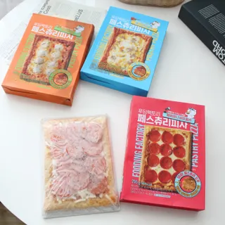 [푸딩팩토리] 페스츄리 피자 4종 택3_파이브 치즈/페퍼로니 비프칠리/고추베이컨 포테이토/허니고르곤졸라 — 5점을 준 리뷰어가 2022년 6월 올린 사용 사진
